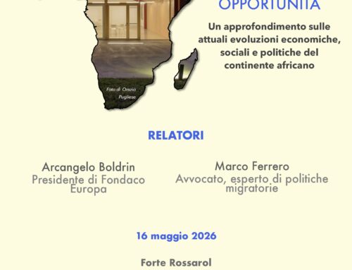 EUROPA E AFRICA: TRA SFIDE E OPPORTUNITA’ NEL NUOVO SCENARIO MEDITERRANEO